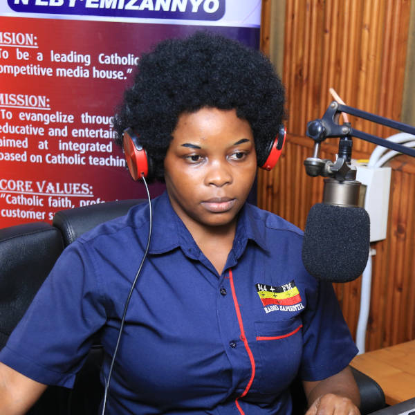 Florence Nagendo, presentor on Radio Sapientia